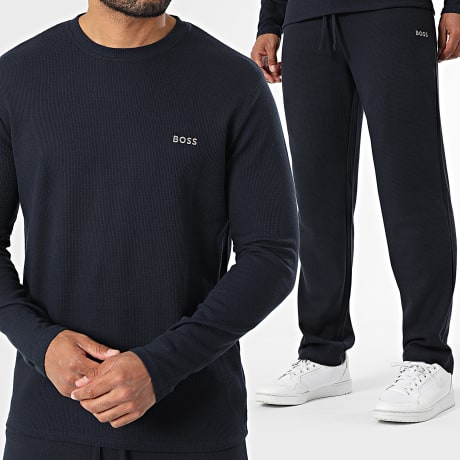 BOSS - Ensemble De Survetement Waffle 50535870 50535877 Bleu Marine